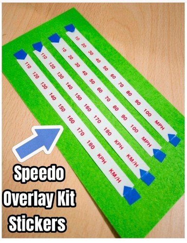 Speedometer speedo kit overlay - kit,