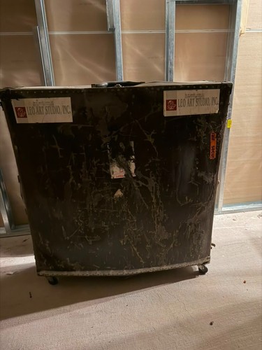 Vintage flight case leo art - case,
