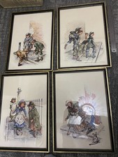 4 x Vintage Framed Victorian