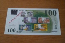 100 EURO PROMOTIONAL SPECIMEN