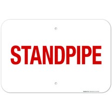 Standpipe Sign, Fire Safety