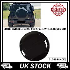 GLOSS BLACK SPARE WHEEL TYRE COVER FOR LAND ROVER DEFENDER 90 110 130 L663 2020+