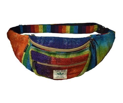 Rainbow tie dye - tie, hemp