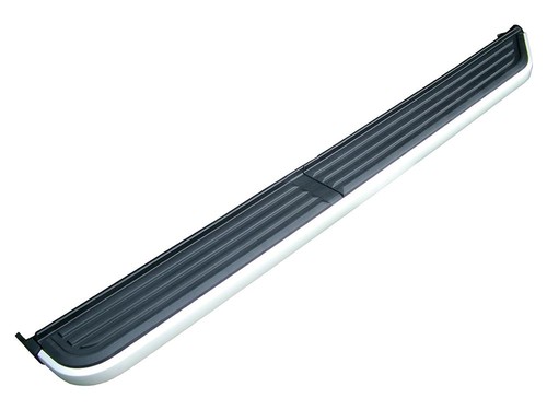 Brushed aluminium side steps - aluminium,