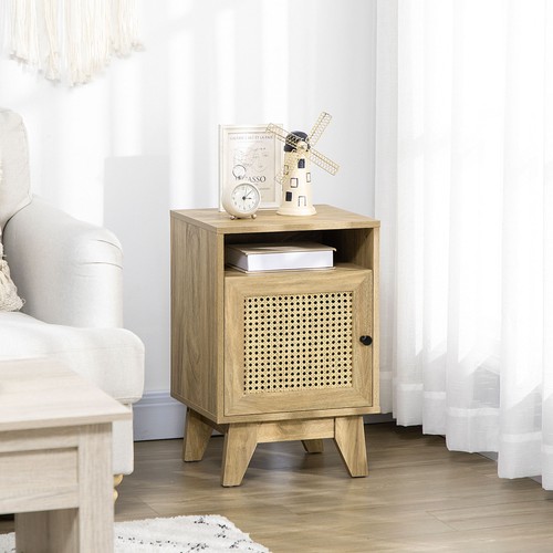Homcom bedside table rattan - homcom, table,