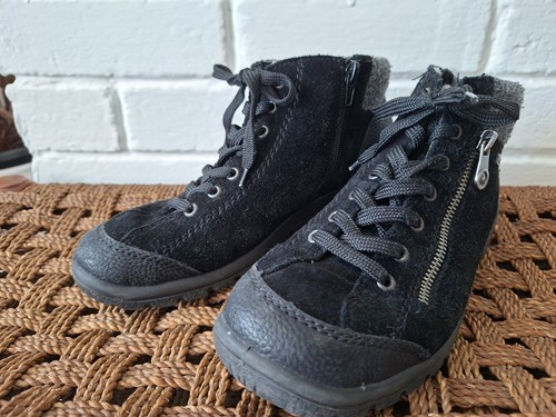 Rieker black suede riekertex - rieker,