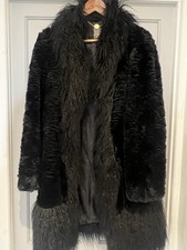 🔥BIBA🔥Afghan Penny Lane Fur Coat Boho Hippy Goth 14 £199