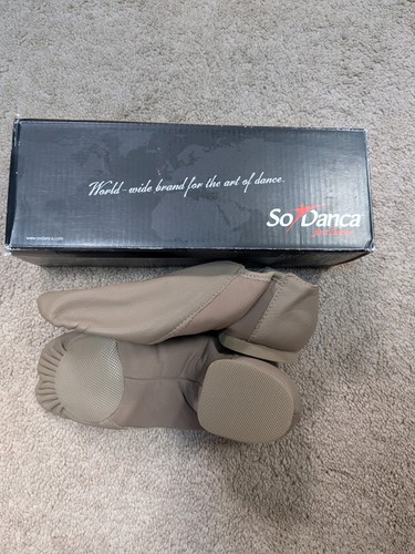 Sodance tan jazz dance - tan, shoes