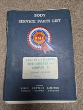 BMC body service parts list