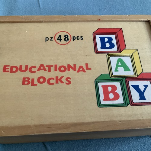 Vintage educational blocks - blocks, 48