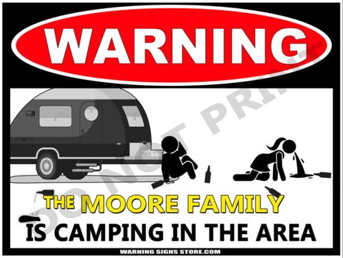 Personalized camping sign - personalized,
