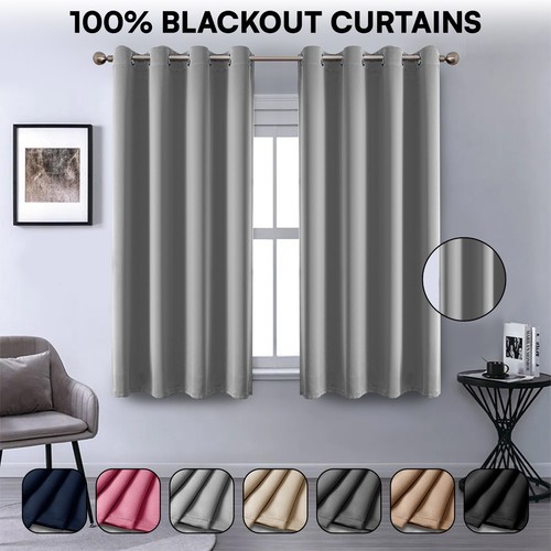 Short window blackout curtains - window,