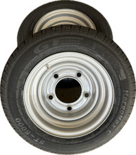 195/60R12C 104/102N GT trailer tyres Wheels 5 Stud 6.5" PCD OE Ifor Williams x2
