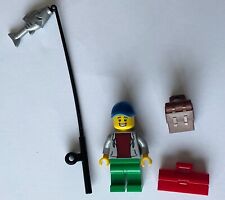 LEGO Angler Fisherman Hoodie Minifigure Backpack Fishing Rod etc NEW UK Seller