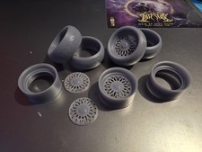 1/18 scale 15 inch BBS RS staggered 3d Printed wheels stretched tyres diecast 