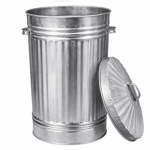 55l metal bin - , straight