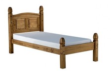 Corona Bed Frame 3ft Single Low End Bedroom Solid Pine by Mercers Furniture®