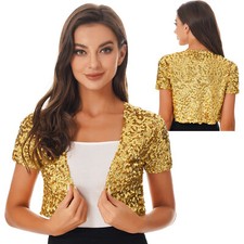 Womens Glitter Sequins Jackets