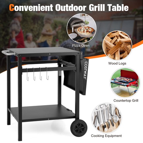Movable grill dining - movable, cart