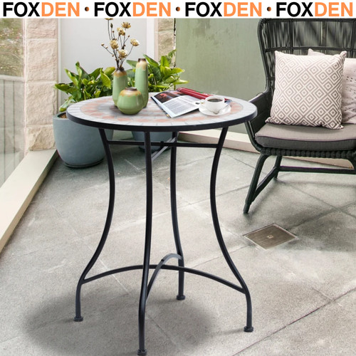 Round mosaic ceramic bistro - mosaic,