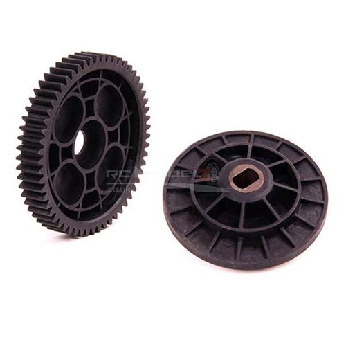 57t nylon spur gear - 57t, holder