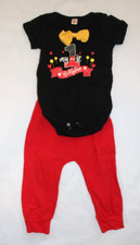 Toddler 1st Birthday Party Outfit Black and Red