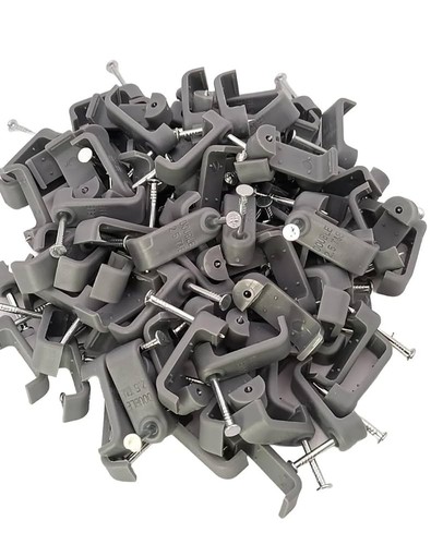 Flat cable clips twin - cable,