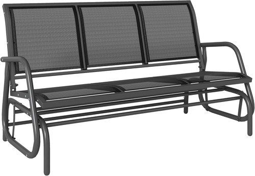 Metal garden bench - garden, 3