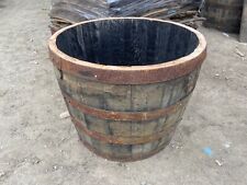 Solid Oak Whisky Barrel oak planter/tub 