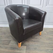 Vintage Retro Vinyl Tub Chair
