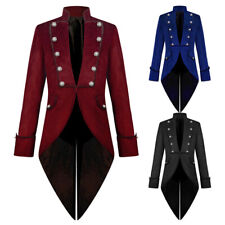 Men Vampire Long Jacket Frock Coat Showman Tuxedo Tailcoat Dress Victorian