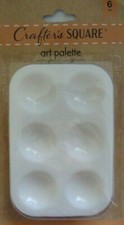 Crafter's Square 6 Pack Plastic Paint Art Palette Trays Artist Painter