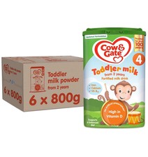 Cow & Gate 4 Toddler Baby Milk Powder Formula, 2-3 Years, 800g (Pack of 6)