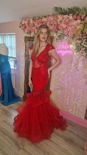 Jovani Red Fishtail Formal