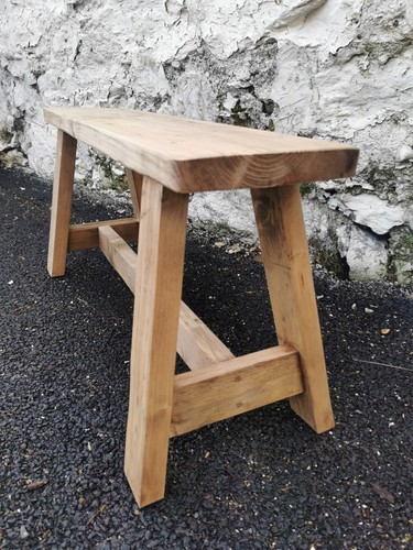 Milking bench seat rustic - milking,
