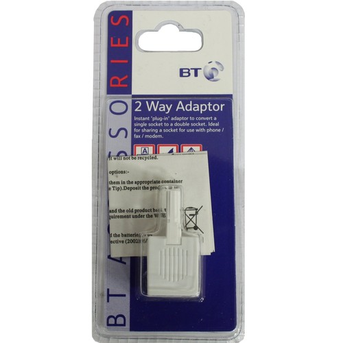 Phone socket way adapter - socket, 2-way
