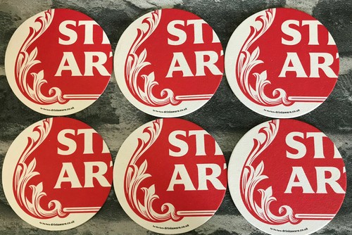 Stella artois beer mats - 6,