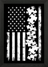 Jigsaw Puzzle USA Framed Wall