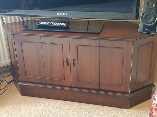 Mahogany finish corner unit - corner,