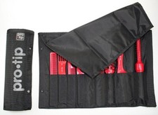 PRO TIP HAIRDRESSING SALON EQUIPMENT TOOL ROLL 6 COMBS & 2 BRUSHES SET