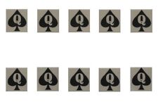 Queen Of Spades Mini Temporary Tattoo QOS Fetish BBC Hotwife FREE PP- Pack of 10