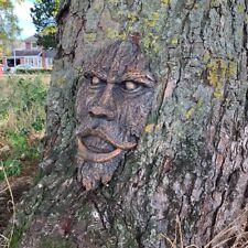 Green Man Tree Spirit Garden Ornament Wall Plaque Man of Forest Ent Resin Gift