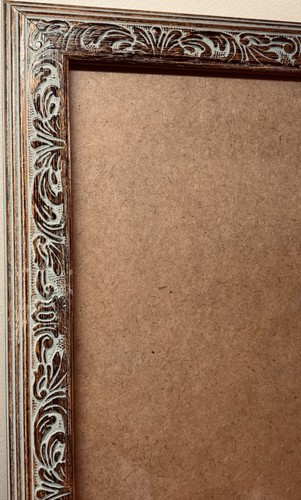 Vintage solid oak picture - solid,