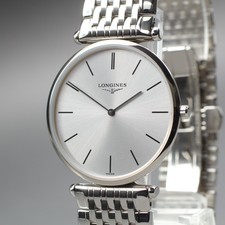 [Near MINT] Vintage LONGINES La Grande Classique L4.709.4 Silver Qz Men's Watch