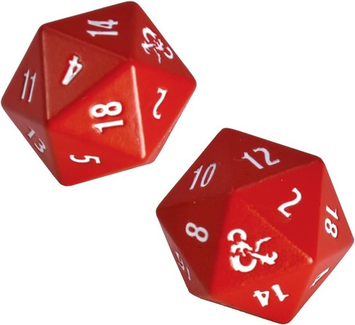 Heavy metal red and - red, d20