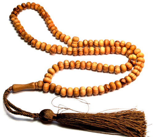 Bead olive wood prayer - 99-bead,