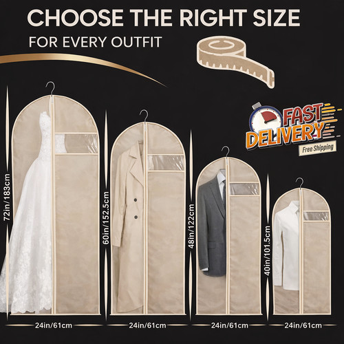 Zip garment bag hanging - garment,