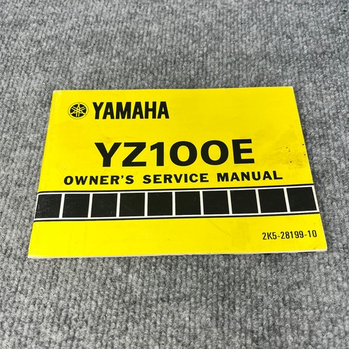 Yamaha yz100e owner service - owner's,