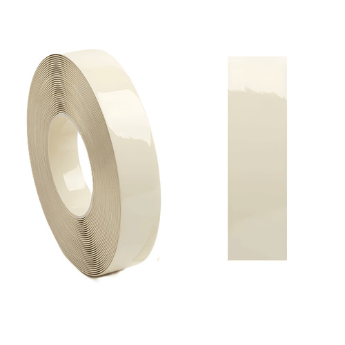 Cream gloss melamine edging - gloss,