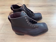 Swedish army vintage ski/combat leather boots  1942 unused WW2 boots original